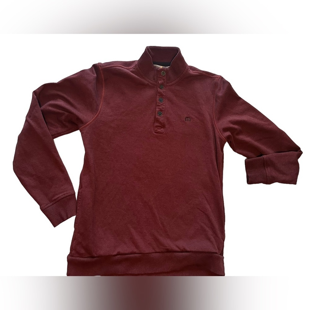 Men’s Travis Mathew 1/4 Button Pullover Sweatshirt Size Medium